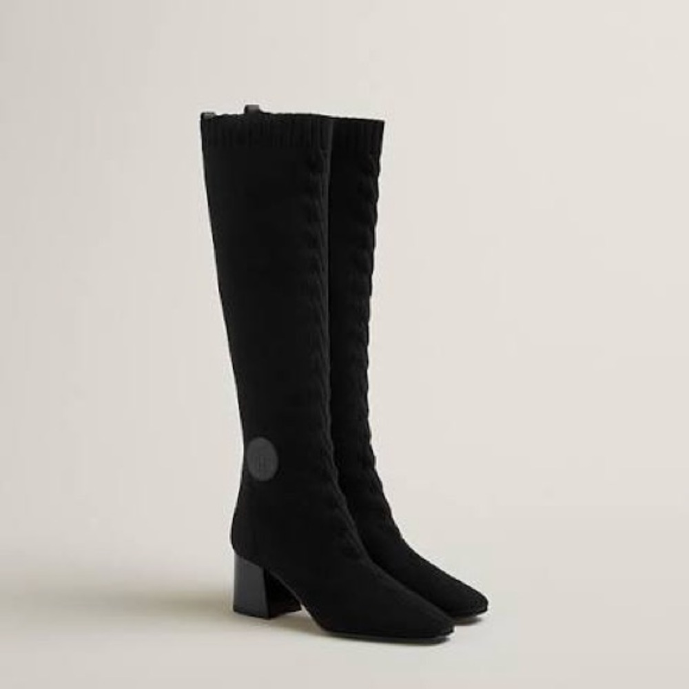 Hermes Fontaine 60 Black Boots excellent condition - Picture 6 of 15